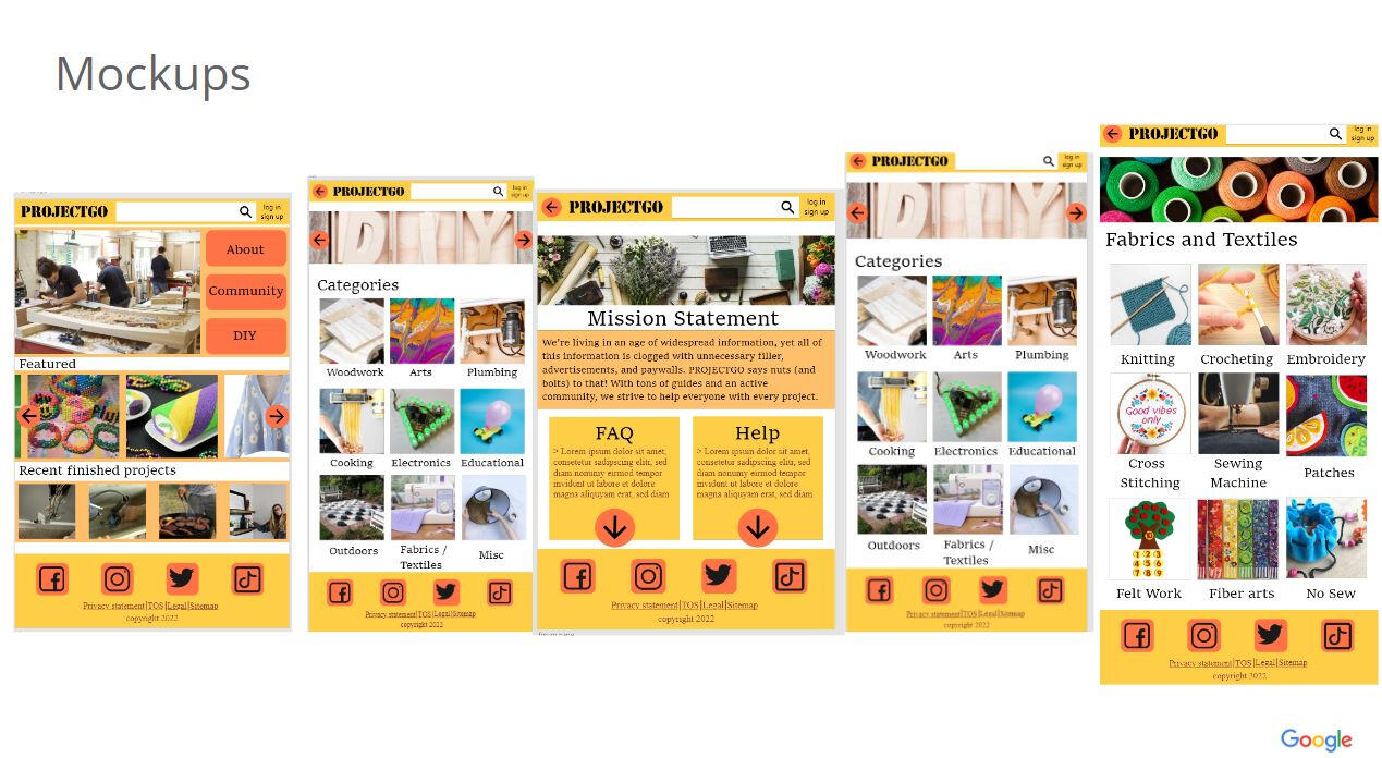 DIY website prototype